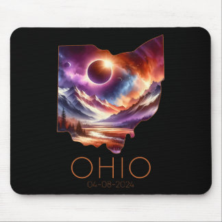 Gesamt Solar Eclipse 2024 Staat Ohio Totality Apri Mousepad