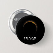 Gesamt Solar Eclipse 2024 Texas Button (Vorne & Hinten)