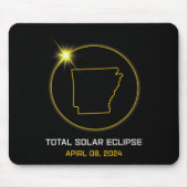 Gesamt Solar Eclipse 2024 The Arkansas Tour Totali Mousepad (Vorne)
