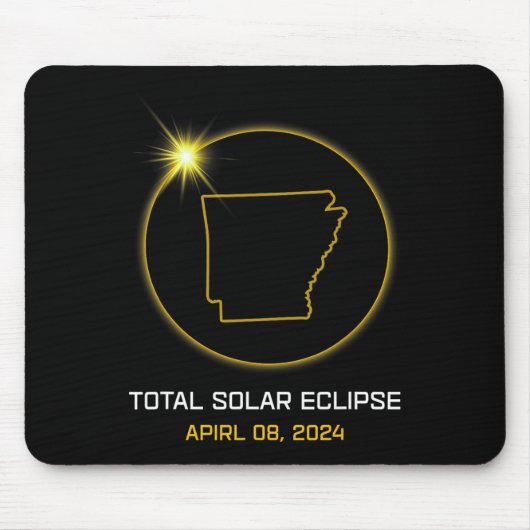 Gesamt Solar Eclipse 2024 The Arkansas Tour Totali Mousepad (Vorne)