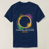 Gesamt Solar Eclipse 2024 Totality 040824 Ohio Lon T-Shirt (Design vorne)