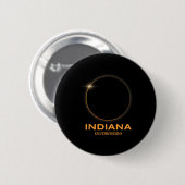 Gesamt Solar Eclipse 2024 Totality Indiana Button (Vorne & Hinten)