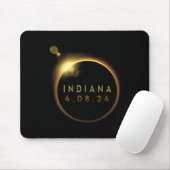 Gesamt Solar Eclipse 2024 Totality Indiana Mousepad (Mit Mouse)