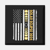 Gesamt Solar Eclipse 2024 Totality Phases US Ameri Magnet (Vorne)