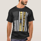Gesamt Solar Eclipse 2024 Totality Phases US Ameri T-Shirt (Vorderseite)