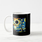 Gesamt Solar Eclipse 2024 Van Gogh Starry Night Ca Kaffeetasse (Links)