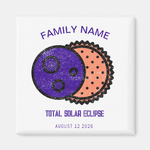 Gesamt Solar Eclipse 2026 Custom Magnet