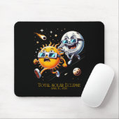 Gesamt Solar Eclipse 8-4-2024 Sun Flees Moon Eclip Mousepad (Mit Mouse)