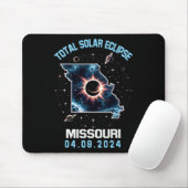 Gesamt Solar Eclipse 8. April 2024 Missouri Totali Mousepad (Mit Mouse)