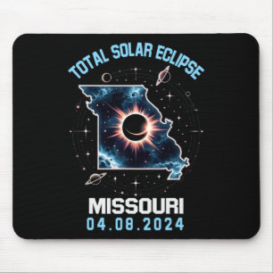 Gesamt Solar Eclipse 8. April 2024 Missouri Totali Mousepad