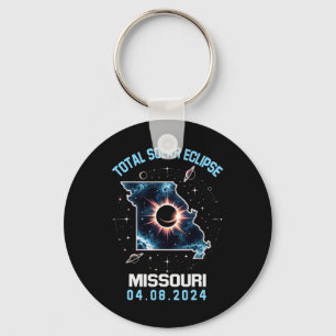 Gesamt Solar Eclipse 8. April 2024 Missouri Totali Schlüsselanhänger