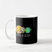 Gesamt Solar Eclipse 8. April 2024 Moon Astronomy Kaffeetasse (Links)