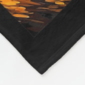 Gesamt Solar Eclipse 8. April 2024 Van Gogh Cat Li Fleecedecke (Ecke)