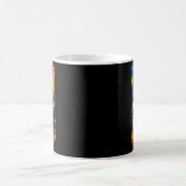 Gesamt Solar Eclipse 8. April 2024 Van Gogh Cat Li Kaffeetasse (Mittel)
