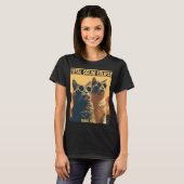 Gesamt Solar Eclipse 8. April Eclipse Cats T-Shirt (Vorne ganz)