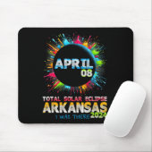 Gesamt Solar Eclipse Arkansas 2024 Farbiges Totali Mousepad (Mit Mouse)