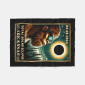 Gesamt Solar Eclipse Arkansas - Bigfoot Eclipse Gl Fleecedecke (Vorderseite (Horizontal))