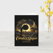 Gesamt Solar Eclipse Celestial Sequel 2017 Totalit Karte (Gelbe Blume)