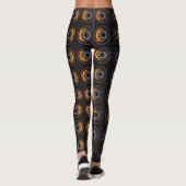 Gesamt Solar Eclipse Custom Boho Leggings (Rückseite)
