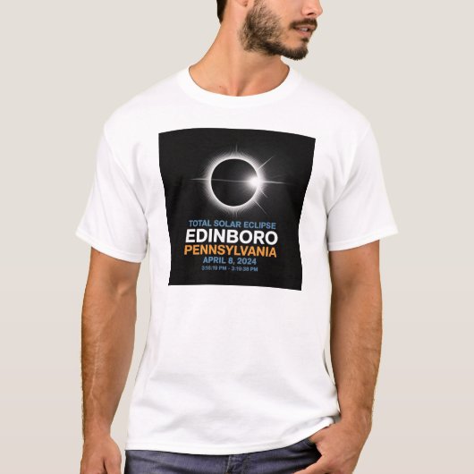 Gesamt Solar Eclipse Edinboro T-Shirt (Vorderseite)