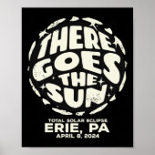 Gesamt Solar Eclipse Erie Pa 8. April 2024 Es wird Poster (Vorne)