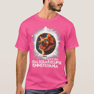 Gesamt Solar Eclipse Erie Pennsylvania 2024 Astron T-Shirt
