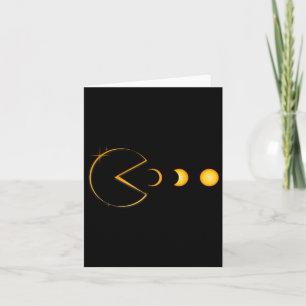 Gesamt Solar Eclipse Funny Gamer Eating Solar Men Karte