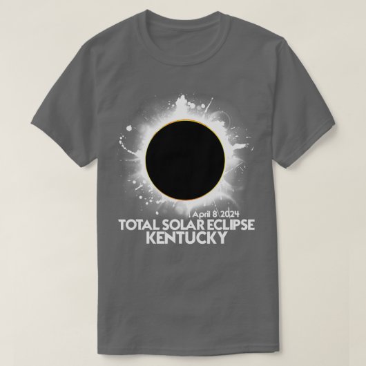Gesamt Solar Eclipse Kentucky 2024 Totalität T-Shirt (Design vorne)