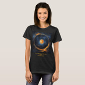 Gesamt Solar-Eclipse Kosmische 2 Seiten IHRES Text T-Shirt (Vorne ganz)