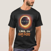 Gesamt Solar Eclipse Lima Ohio OH T-Shirt (Vorderseite)