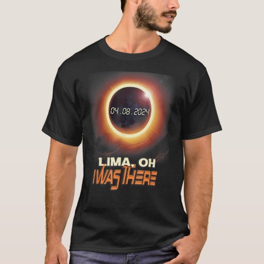 Gesamt Solar Eclipse Lima Ohio OH T-Shirt (Vorderseite)