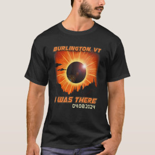 Gesamt Solar Eclipse Mountain Wandern Burlington V T-Shirt