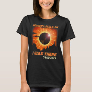 Gesamt Solar Eclipse Mountain Wandern Niagara Fall T-Shirt