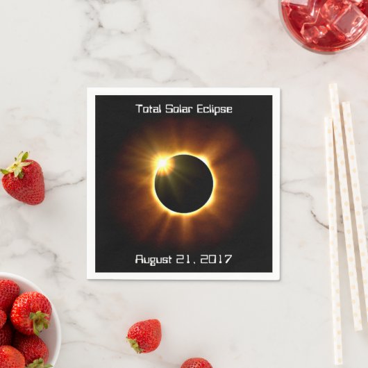 Gesamt Solar Eclipse - Napkins Serviette (Beispiel)