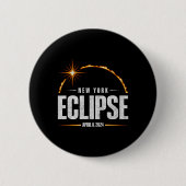 Gesamt Solar Eclipse New York - Gesamt Eclipse 202 Button (Vorderseite)