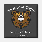 Gesamt-Solar-Eclipse personalisieren Magnet (Vorne)