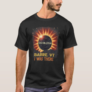 Gesamt Solar Eclipse Retro Barre Vermont VT T-Shirt