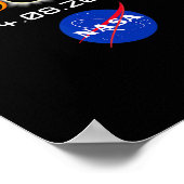 Gesamt Solar Eclipse S 2024 April 8 Totalität Poster (Ecke)
