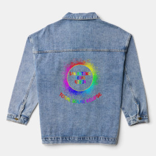 Gesamt Solar Eclipse San Antonio Texas 4/28/24 Kin Jeansjacke