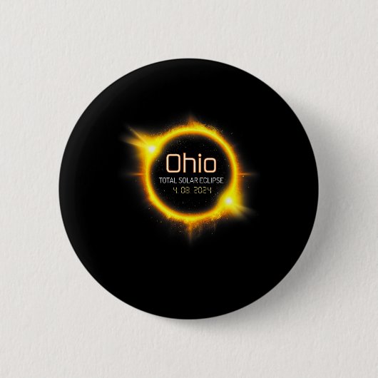 Gesamt Solar Eclipse Spring America April 04.08.24 Button (Vorderseite)