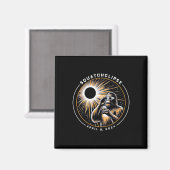 Gesamt Solar Eclipse Squatchclipse Bigfoot Magnet (Vorderseite/Rückseite)