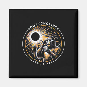 Gesamt Solar Eclipse Squatchclipse Bigfoot Magnet