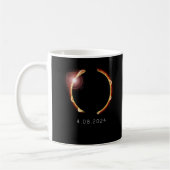 Gesamt Solar Eclipse Sun 8. April 2024 Kaffeetasse (Links)