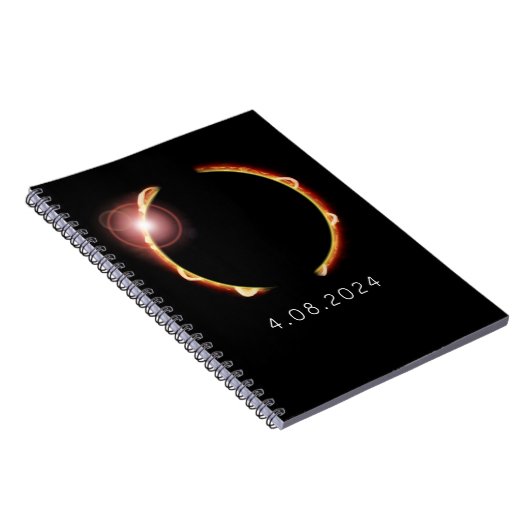 Gesamt Solar Eclipse Sun 8. April 2024 Notizblock (Rechte Seite)