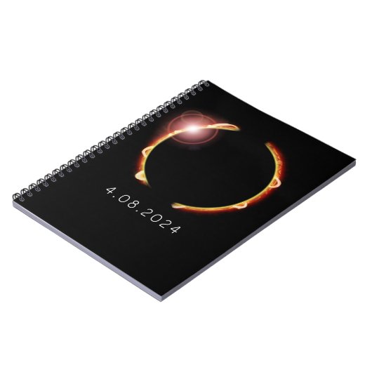 Gesamt Solar Eclipse Sun 8. April 2024 Notizblock (Linke Seite)