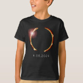 Gesamt Solar Eclipse Sun 8. April 2024 T-Shirt (Vorderseite)