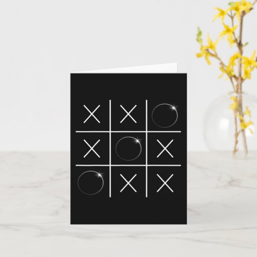 Gesamt Solar Eclipse Tic Tac Toe 04 08 2024 Boys G Karte (Gelbe Blume)