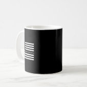 Gesamt Solar Eclipse US-amerikanische Flagge 04.08 Kaffeetasse (Vorderseite Links)
