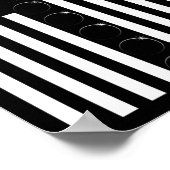 Gesamt Solar Eclipse US-amerikanische Flagge 04.08 Poster (Ecke)