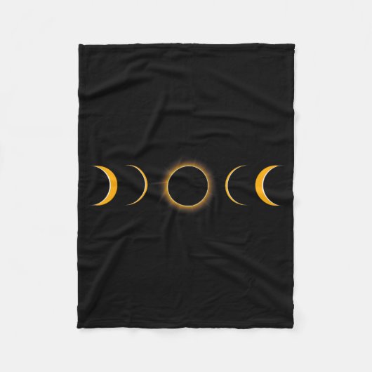 Gesamt Solar Eclipse USA 8. April Fleecedecke (Vorderseite)